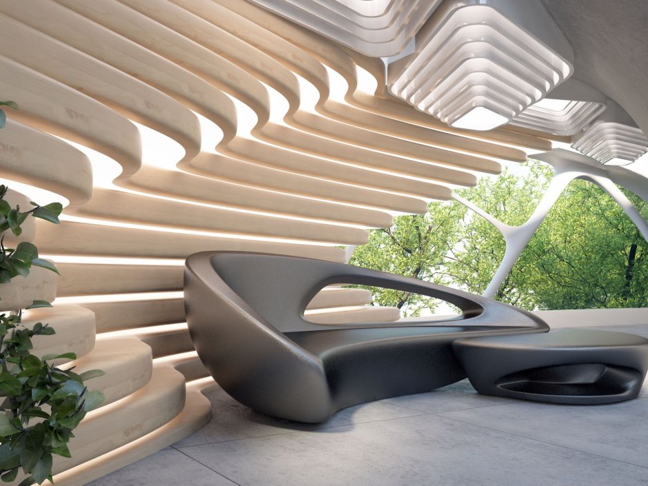 Интерьер в стиле футуризм