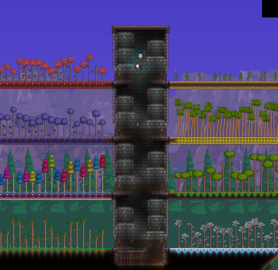 Terraria дом в горе