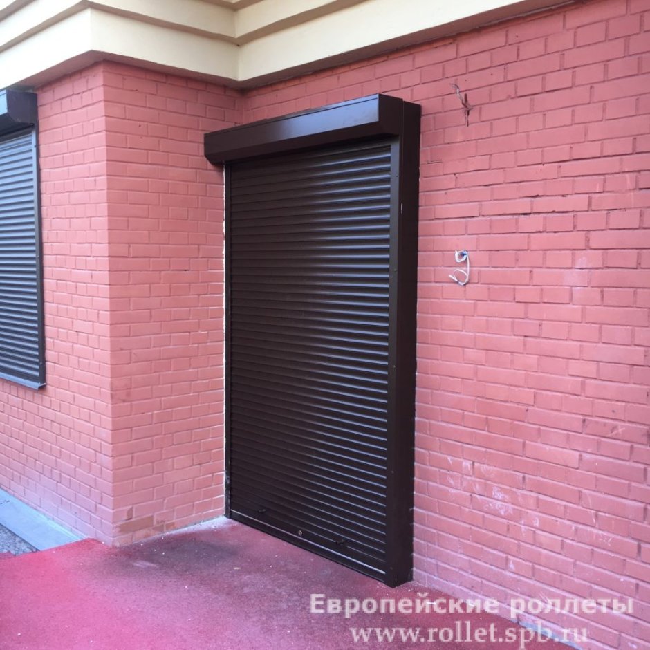 Рольставни на двери Алютех