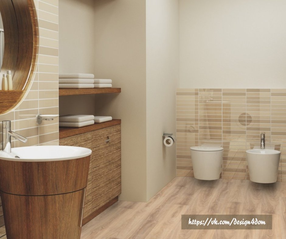 Кварцвиниловая плитка для стен ванной