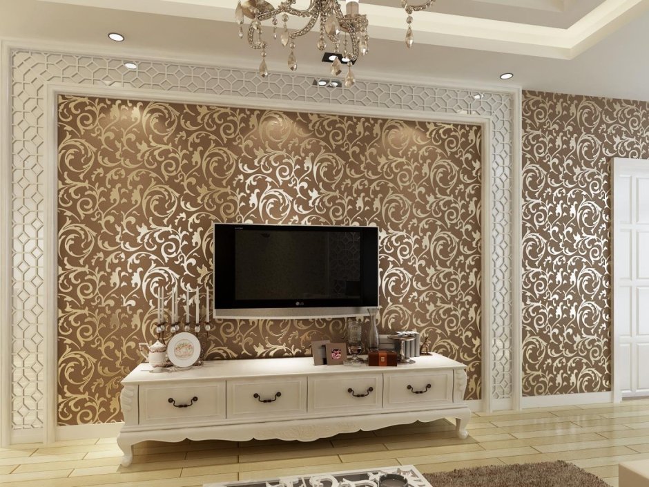 Гобелен на стене в интерьере