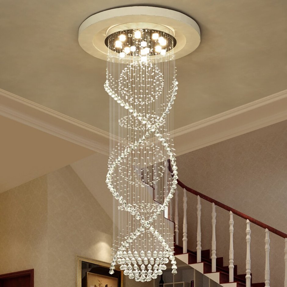 Длинная люстра на потолок