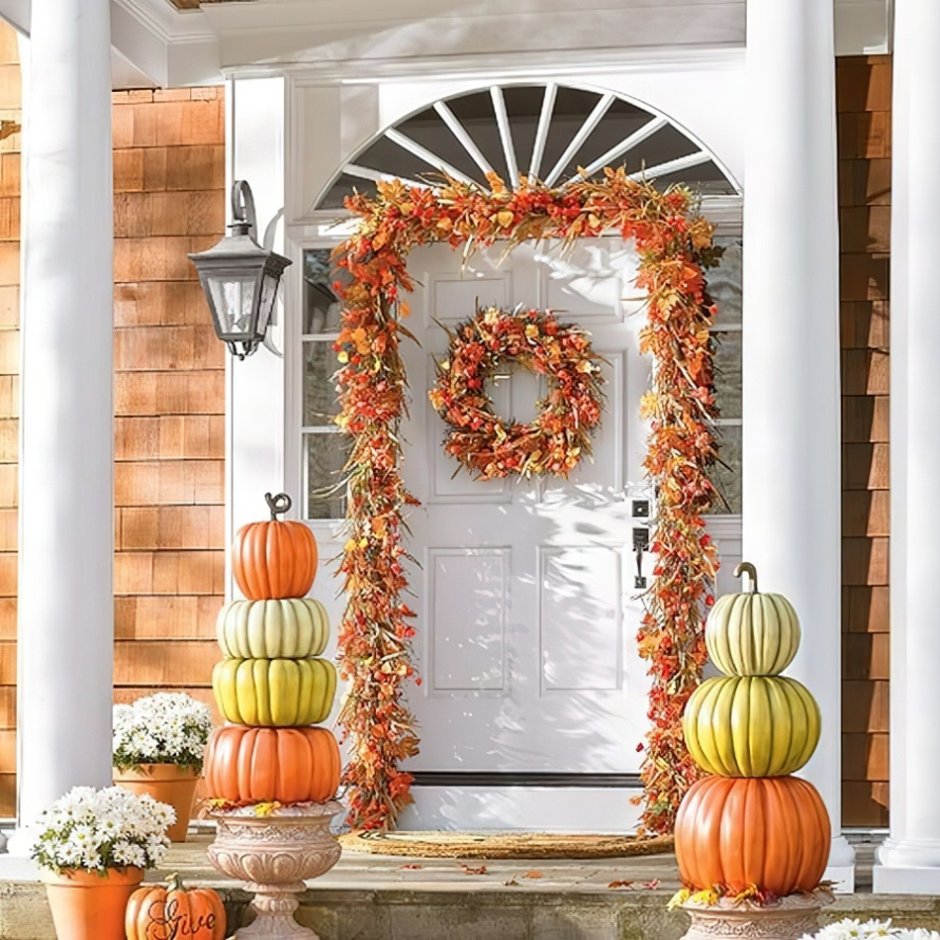 Осенний декор на дверь