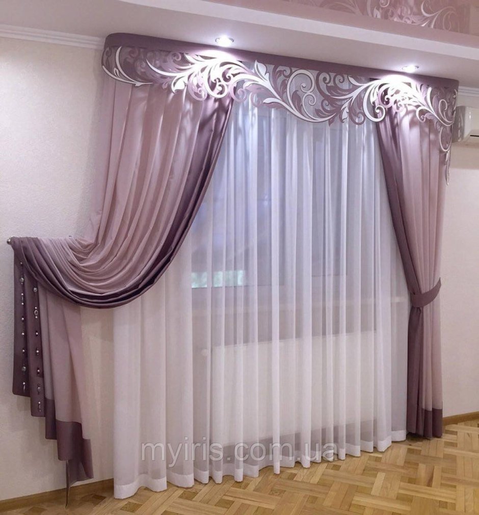 Красивые шторы для зала