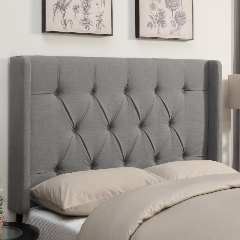 Кровать Elliot Shelter Upholstered Headboard