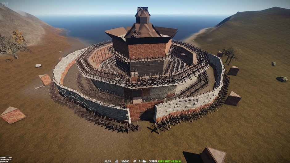 Rust дом из камня