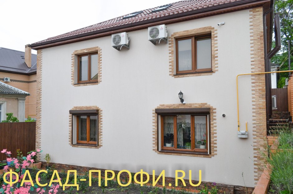 Мокрая штукатурка фасада