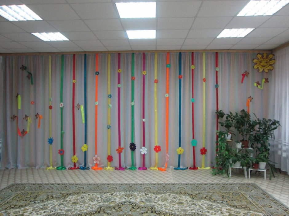 Украсить зал на выпускной в детском саду