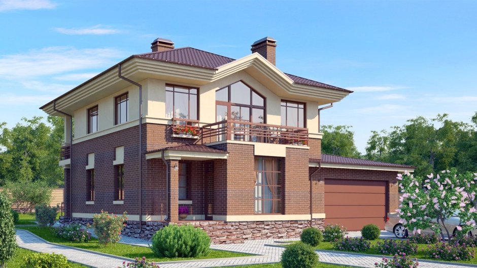 Кирпичный дом 300 кв.м двухэтажный