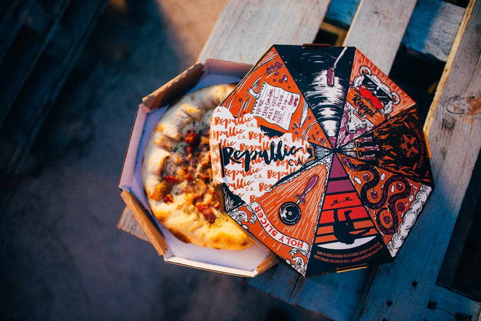 Octagon pizza Box