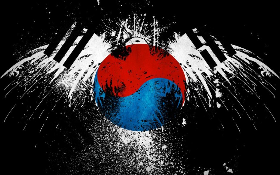 Флаг Южной Кореи пепси