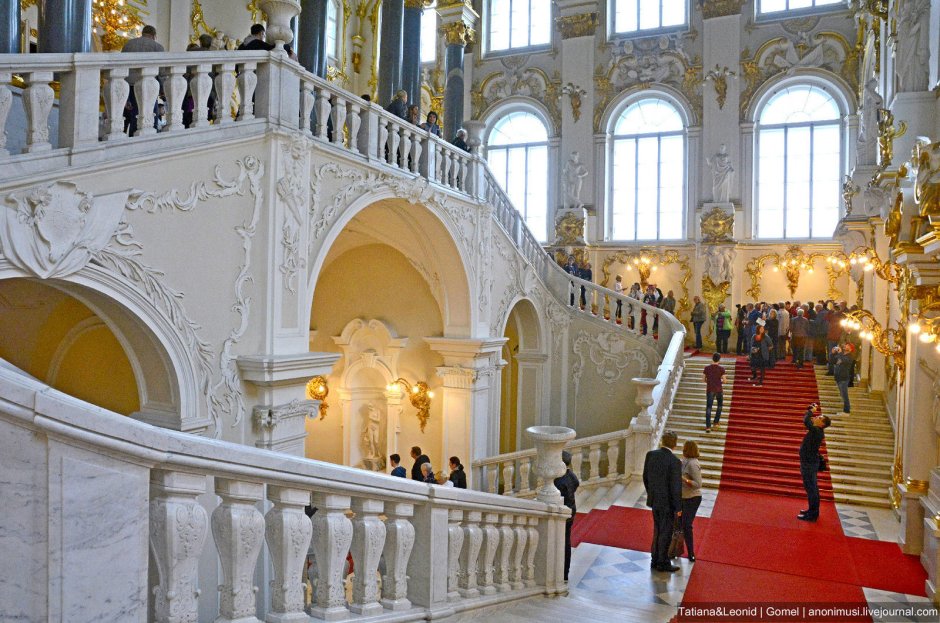 Иорданская лестница Эрмитажа в Санкт-Петербурге