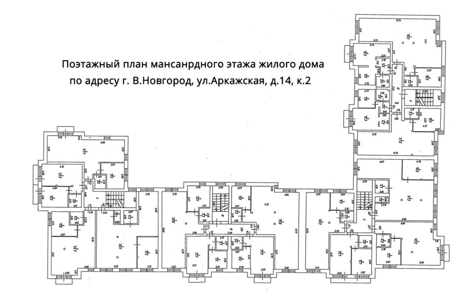 Поэтажный план Анны Ахматовой 12
