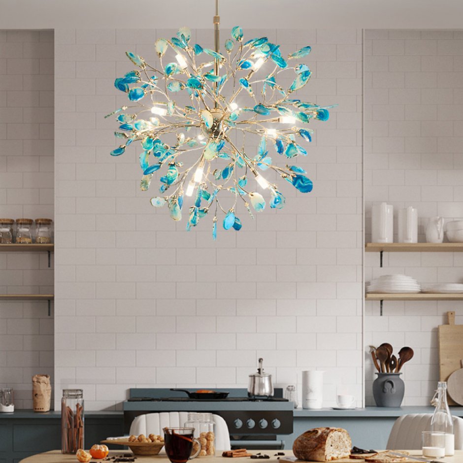 Люстра branquinho Chandelier Agate Blue