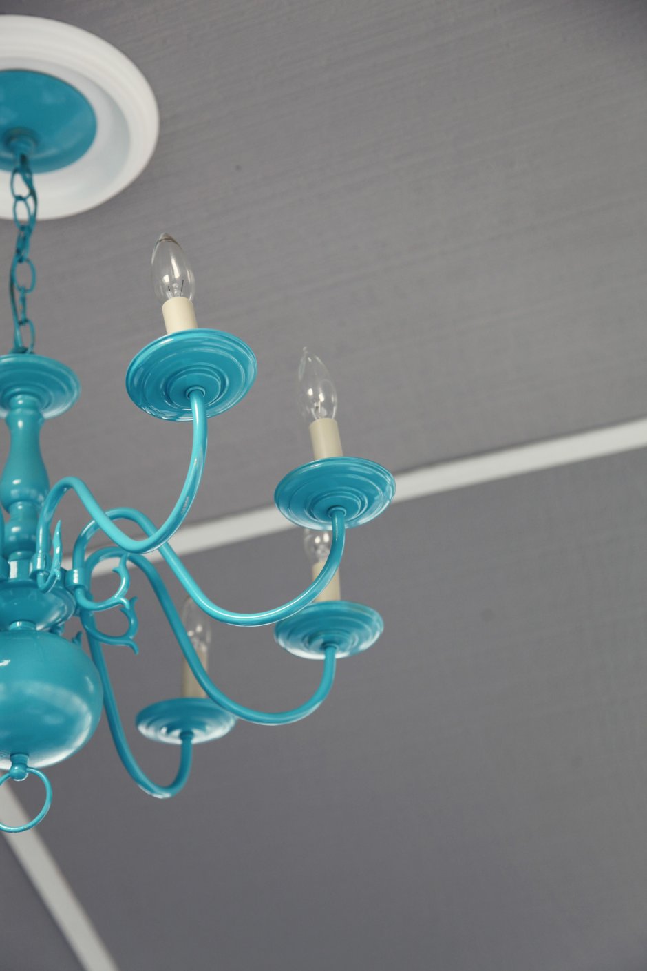 Chandelier with Fan Art