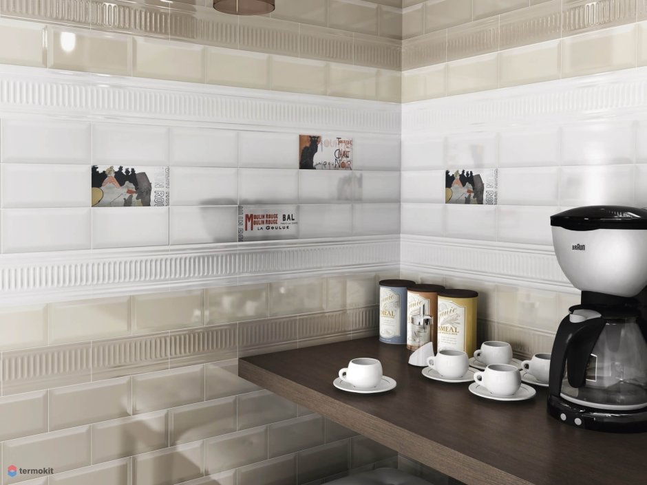Плитка Kerama Marazzi Бланше белый грань 9,9х20