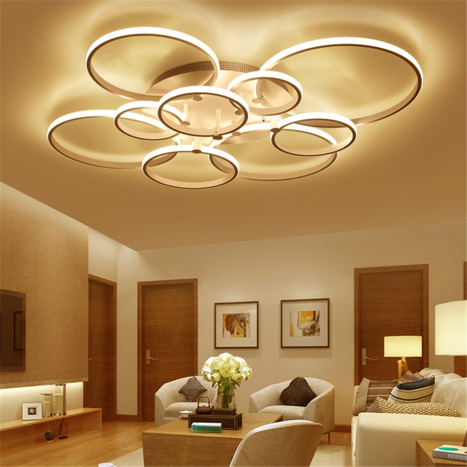 Люстра led Ceiling Lamp 6 кольца