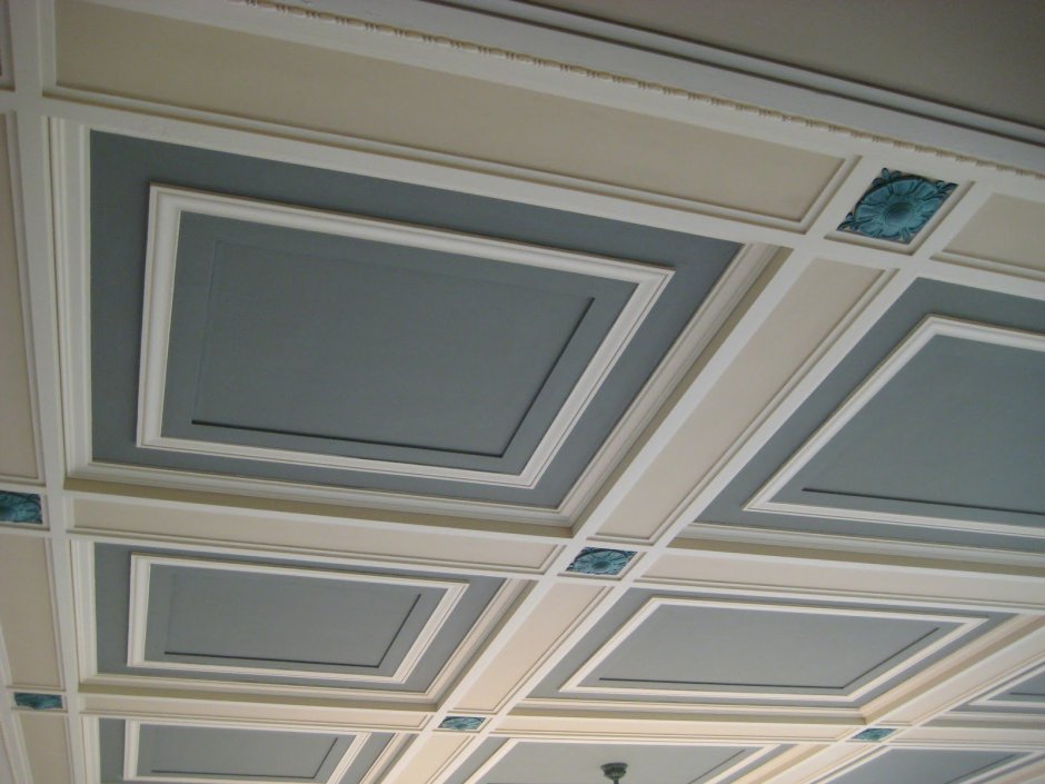 Кессонный потолок в интерьере