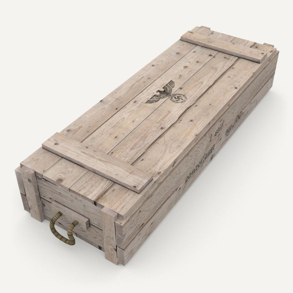 Ящик для боеприпасов деревянный подарочный