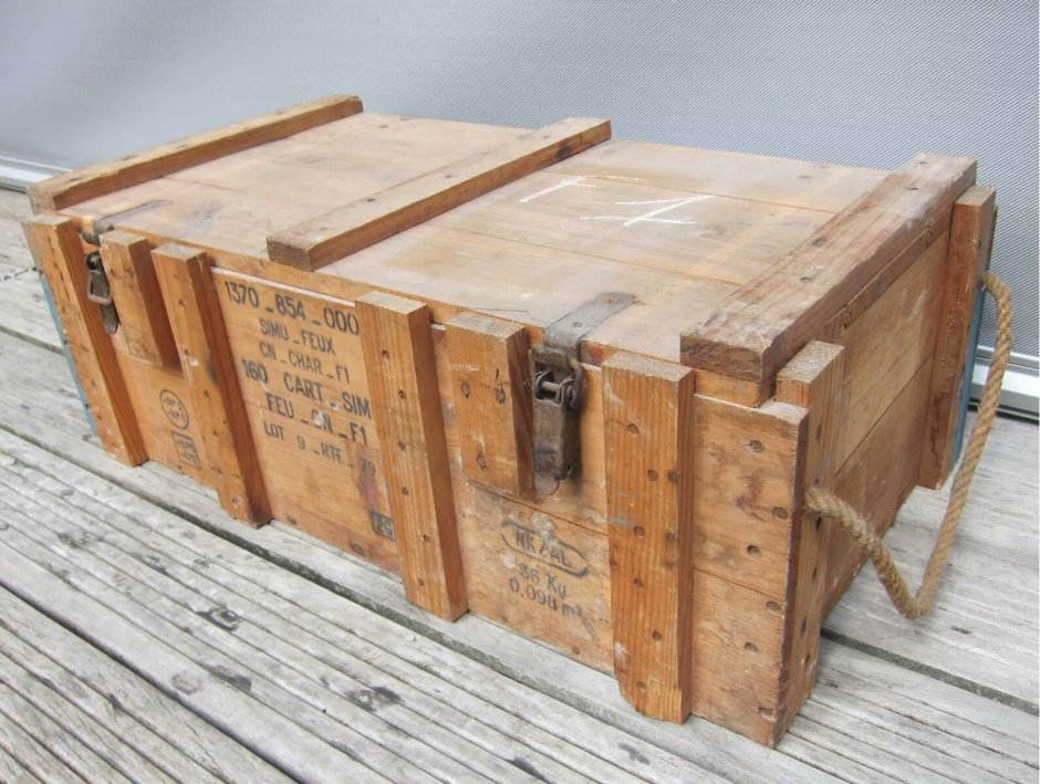 Ящик деревянный для боеприпасов деревянный