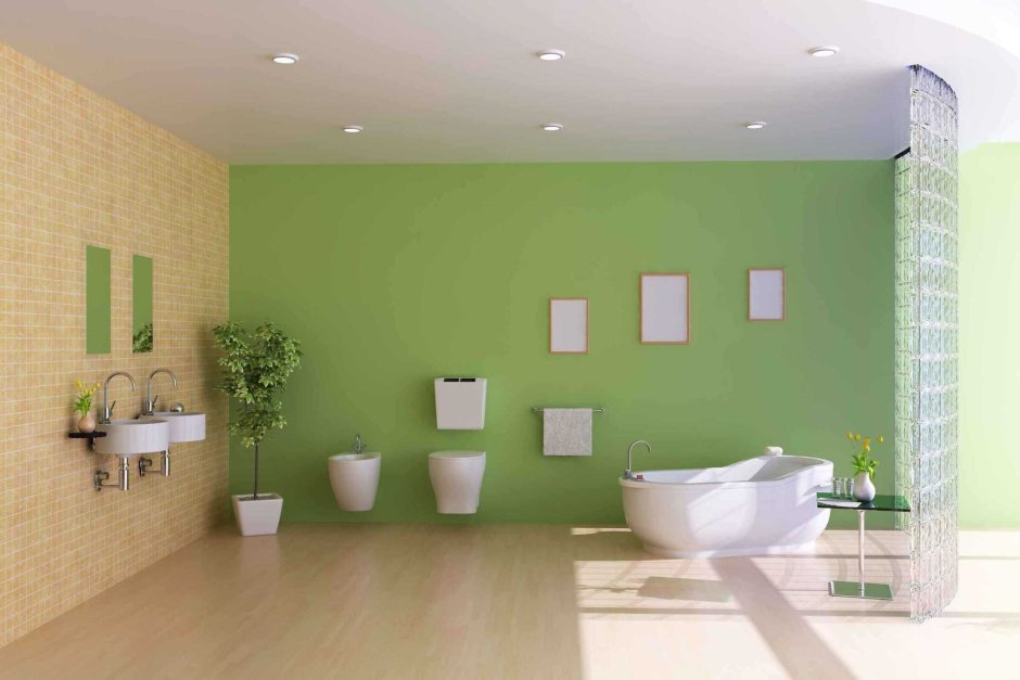 Латексная краска для стен в ванной