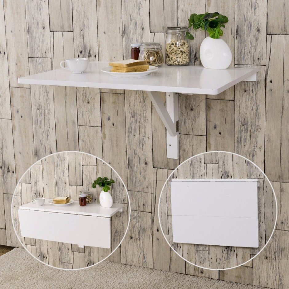 Norberg White, Wall-Mounted Drop-Leaf Table - ikea
