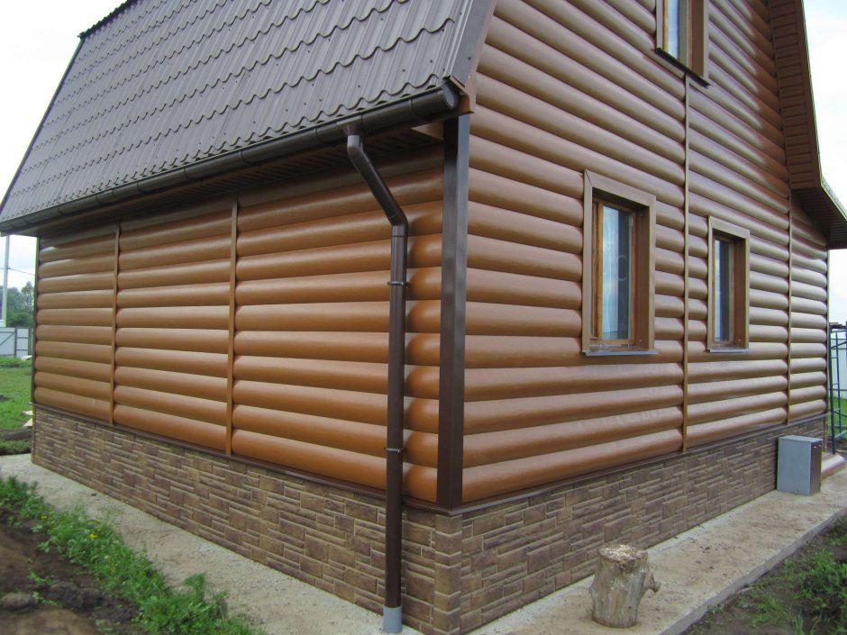 Металлосайдинг блок Хаус
