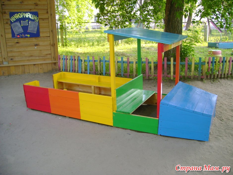 Обустройство детских площадок в детском саду