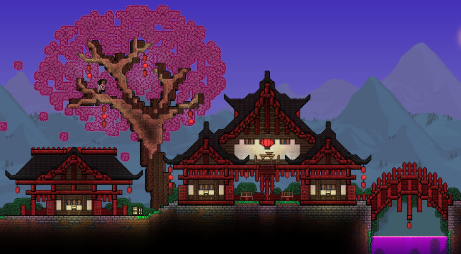 Terraria японский дом