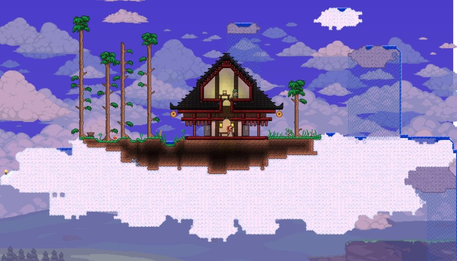 Terraria дома в японском стиле