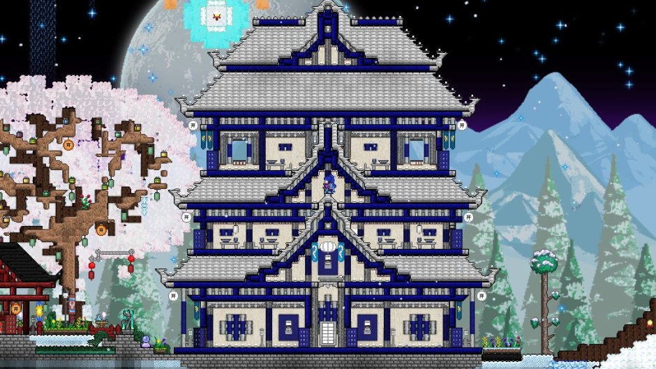 Terraria японский замок