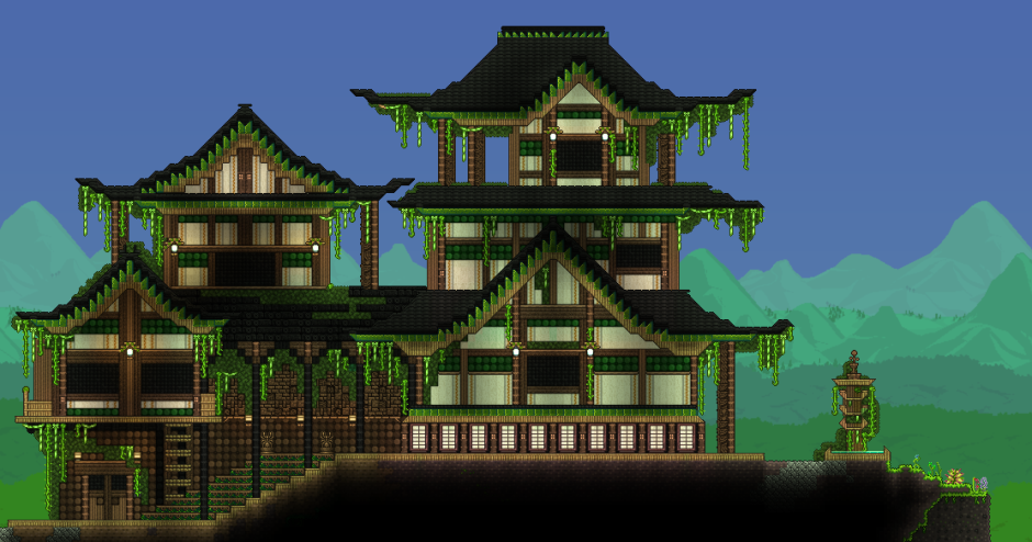 Terraria японский дом