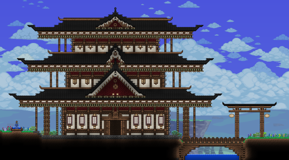 Terraria японский дом