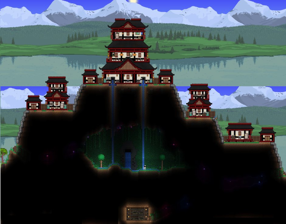 Японский храм Terraria