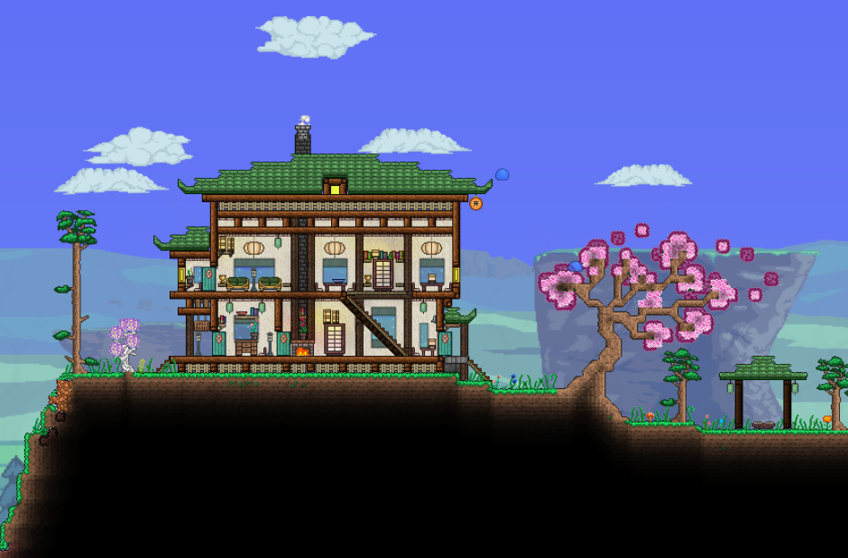 Terraria китайский дом