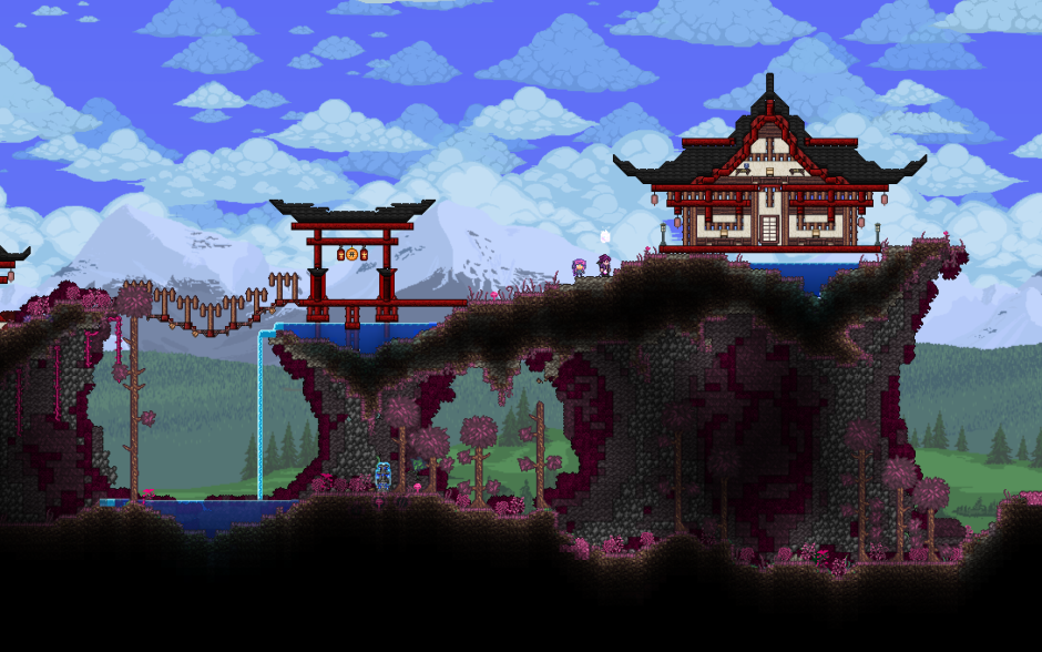 Terraria японский дом