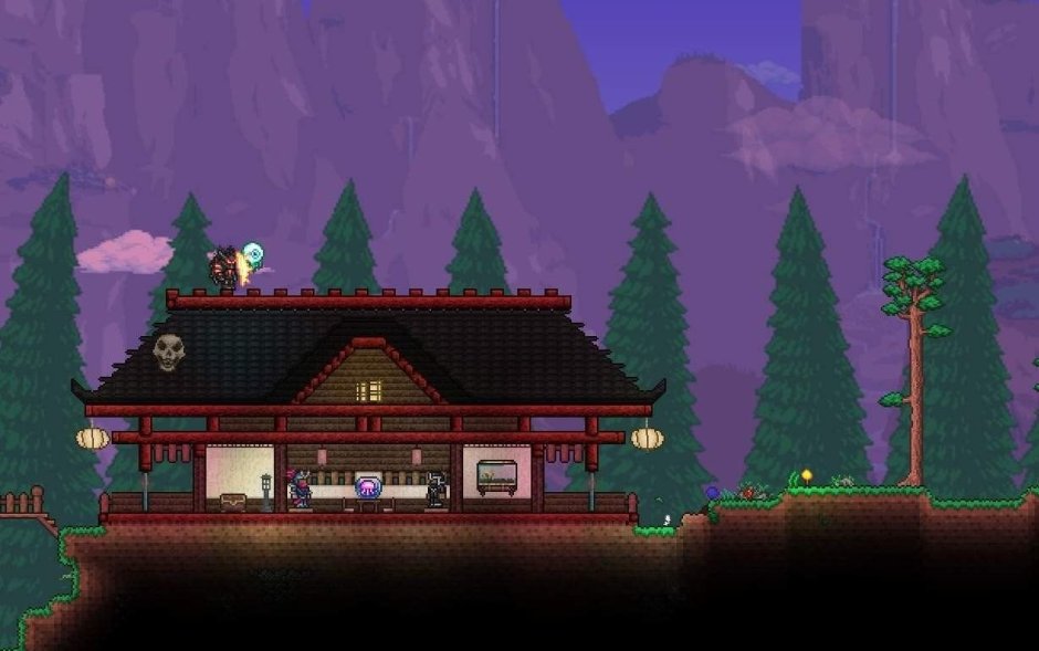 Terraria японский дом