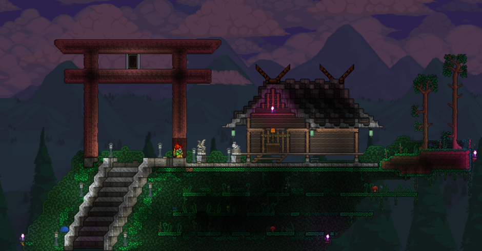Terraria японский замок