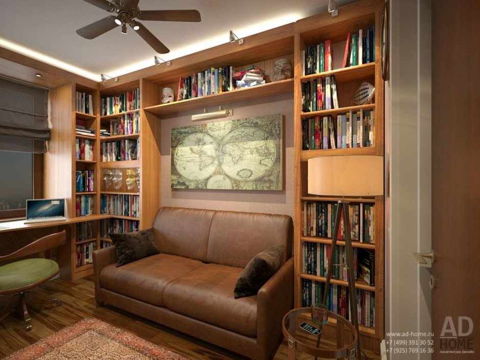 Книжные шкафы для небольшой комнаты