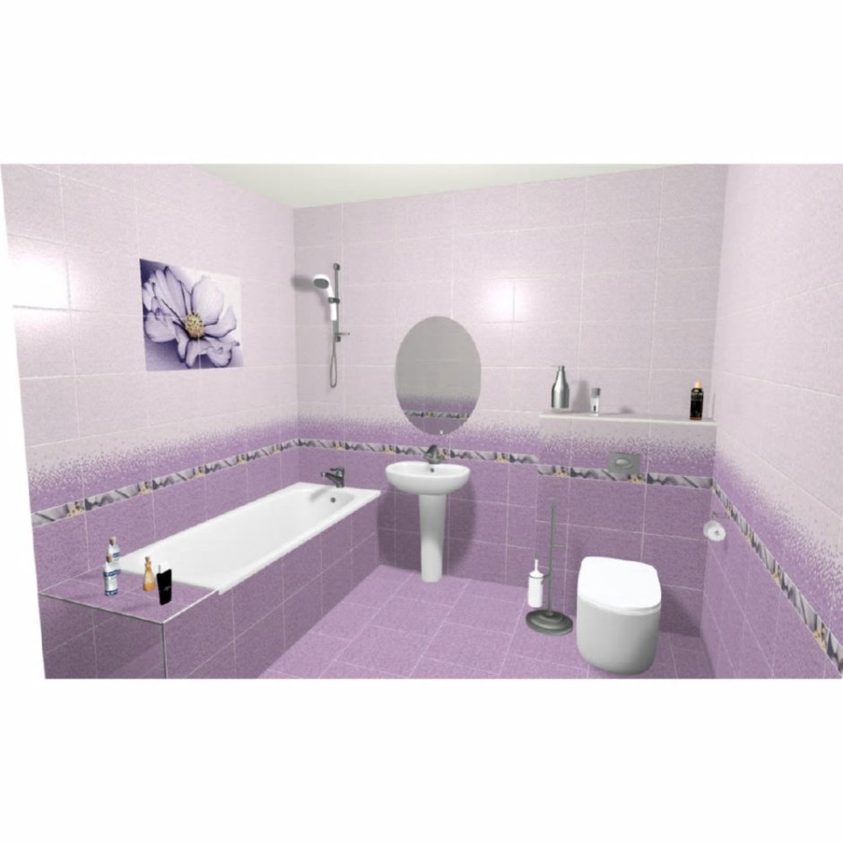 Плитка Этюд Ceramica Classic лиловый