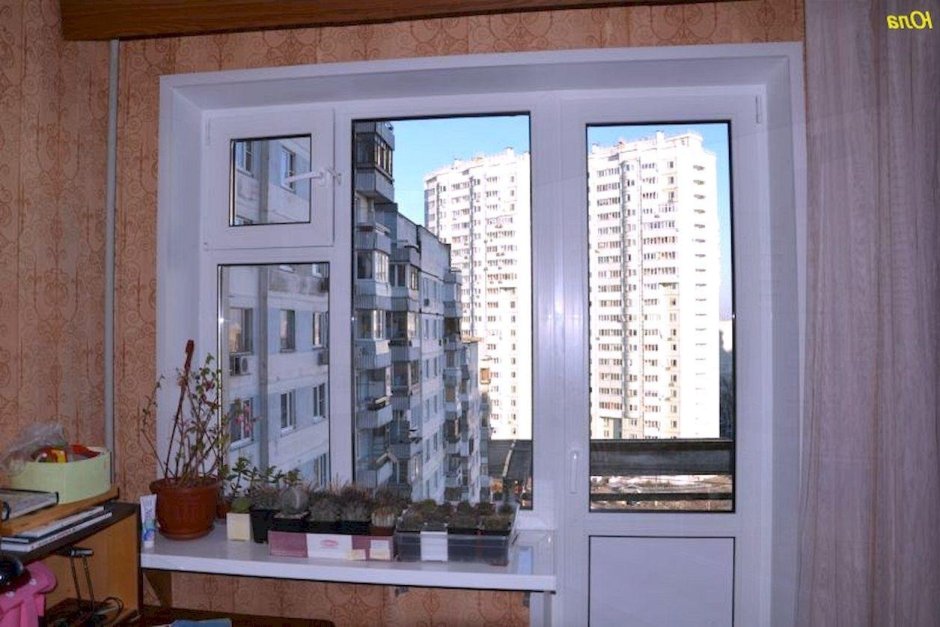 Пластиковые окна балконные с форточкой