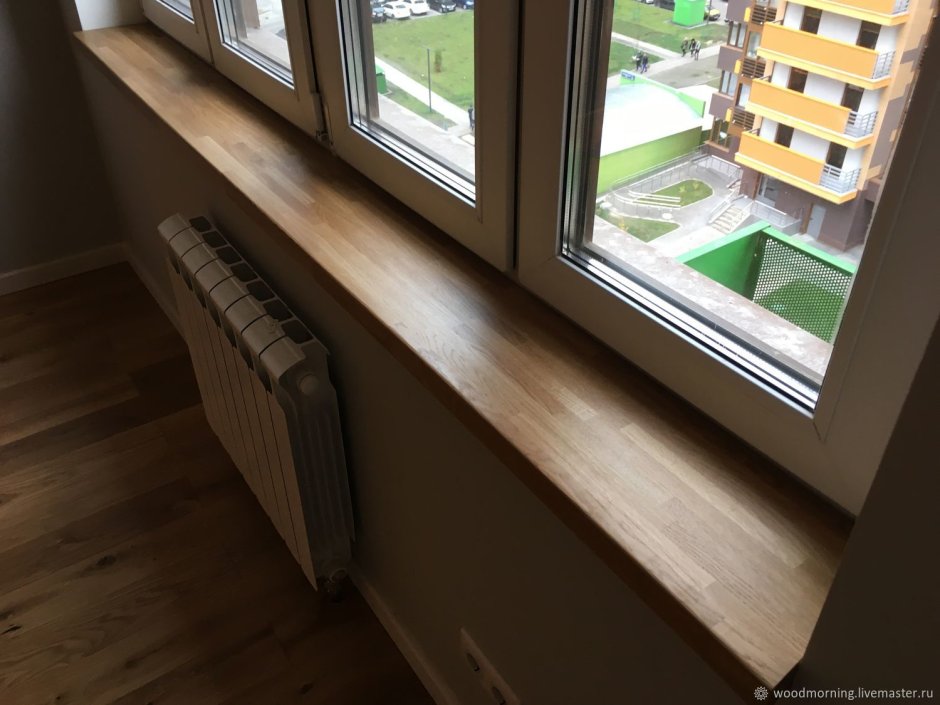 Подоконник из слэба дерева