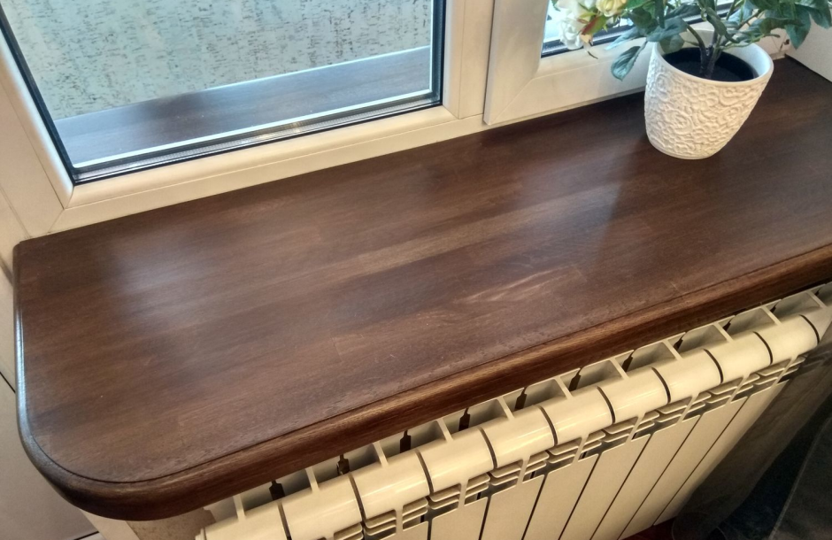 Подоконники из массива ясеня