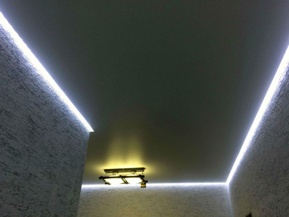 Натяжные потолки с диодной подсветкой