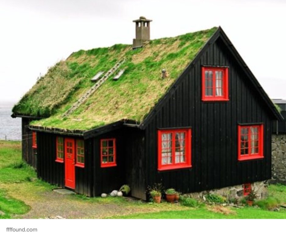 Фарерские острова скандинавские домики