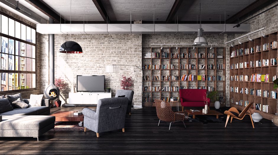 Лофт (Industrial Loft Kit) симс