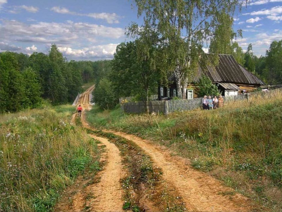 Дорога в деревне