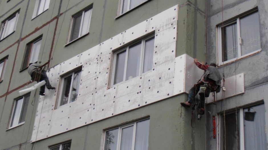 Утепление фасадов панельных домов