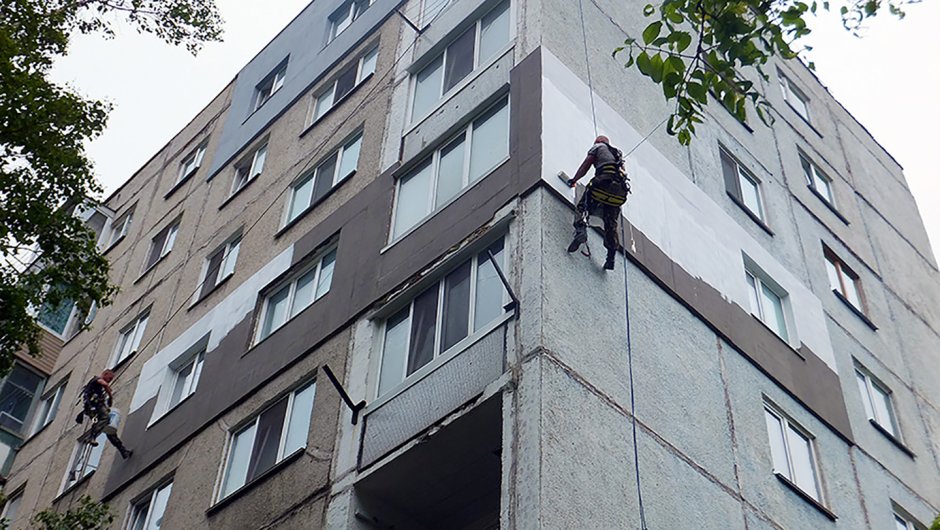 Утепление панельного дома