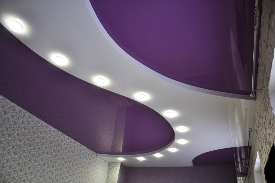 Тканевый дизайнерский потолок натяжной